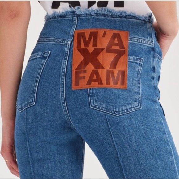 Marques Almeida x 7FAM High Waist Flare Blue Jean. Size 25. Classy Rare - Picture 4 of 9